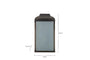 Riad Outdoor Lantern - Black And Frosted