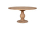 Laya Round Carved Mango Wood Table - Large