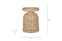 Rampura Rattan Side Table - Natural- nkuku