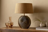 Ramvas Etched Table Lamp - Antique Brass-nkuku