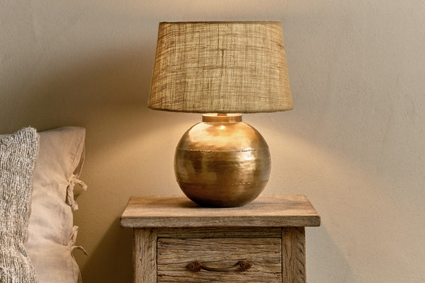 Rasan Table Lamp - Antique Brass-nkuku