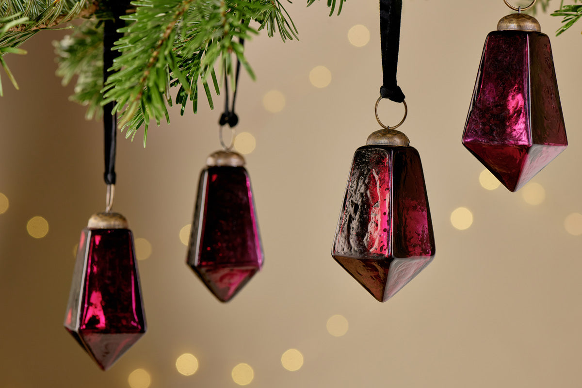 Ratnam Baubles - Ruby Large (Set of 4)-nkuku