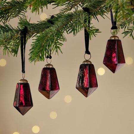 Ratnam Baubles - Ruby Large (Set of 4)-nkuku