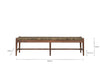 Raunak Acacia Woven Bench - Washed Walnut - Large-nkuku