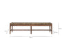 Raunak Acacia Woven Bench - Washed Walnut - Small-nkuku