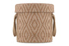 Renu Jute Laundry Basket - Rust & Natural-nkuku