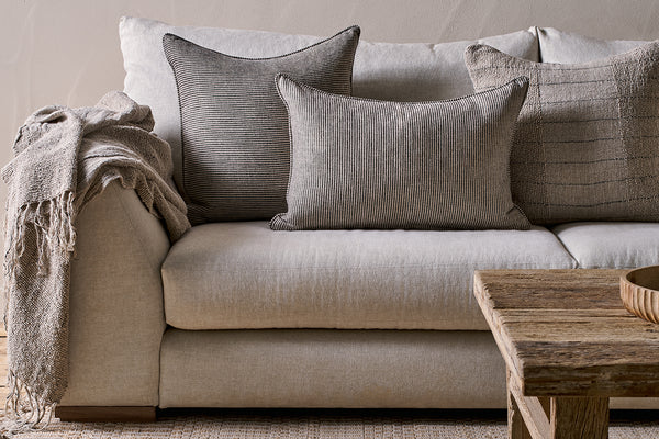 Repudi Linen Cushion Cover - Soft Grey-nkuku