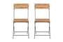 Rishikesh Reclaimed Wood & Iron Folding Chairs - (Set of 2)-nkuku