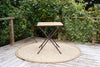 Rishikesh Reclaimed Wood & Iron Folding Table-nkuku