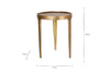 Rohia Cast Metal Table - Brass- nkuku