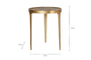 Rohia Cast Metal Table - Brass- nkuku