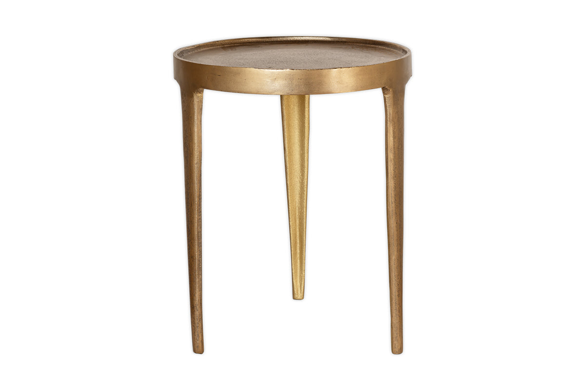 Rohia Cast Metal Table - Brass- nkuku