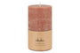 Rustic Soy Blend Pillar Candle - Rust - Large