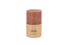 Rustic Soy Blend Pillar Candle - Rust - Small-nkuku