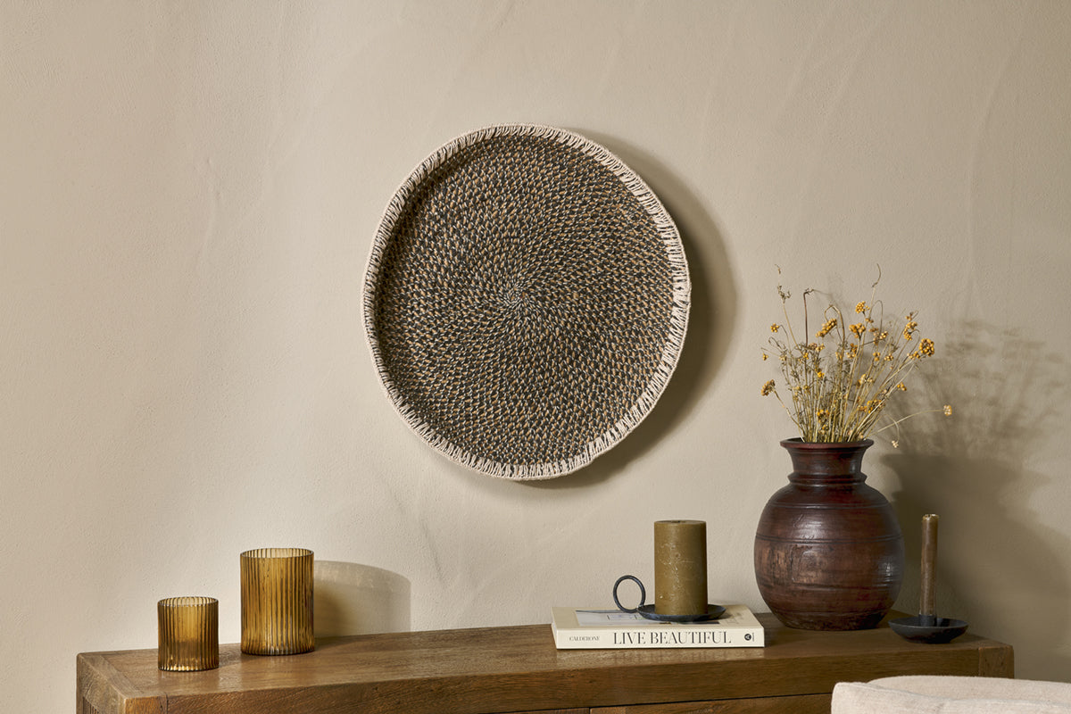 Sadie Basket Wall Art - Black & Natural