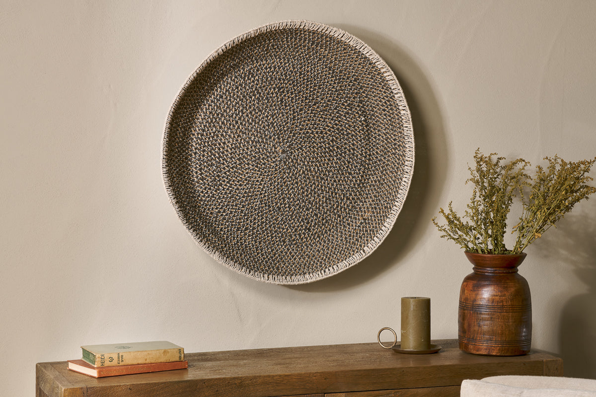 Sadie Basket Wall Art - Black & Natural