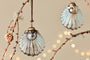 Sohni Shell Baubles - Gold & Cream - (Set of 4)