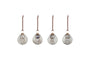 Sohni Shell Baubles - Gold & Cream - (Set of 4)