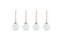 Sardi Star Baubles - Clear (Set of 4)