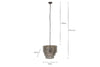 Shanaya Mottled Glass Chandelier - Antique Bronze