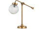 Sengol Recycled Glass Desk Lamp - Antique Brass