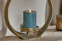 Saili Statement Candle Holder - Antique Brass