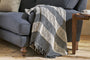 Shal Cotton Throw - Black & Off White