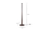 Sahar Mango Wood Floor Lamp - Dark Stain