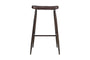 Samaira Leather Counter Stool - Dark Brown