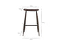 Samaira Leather Counter Stool - Dark Brown