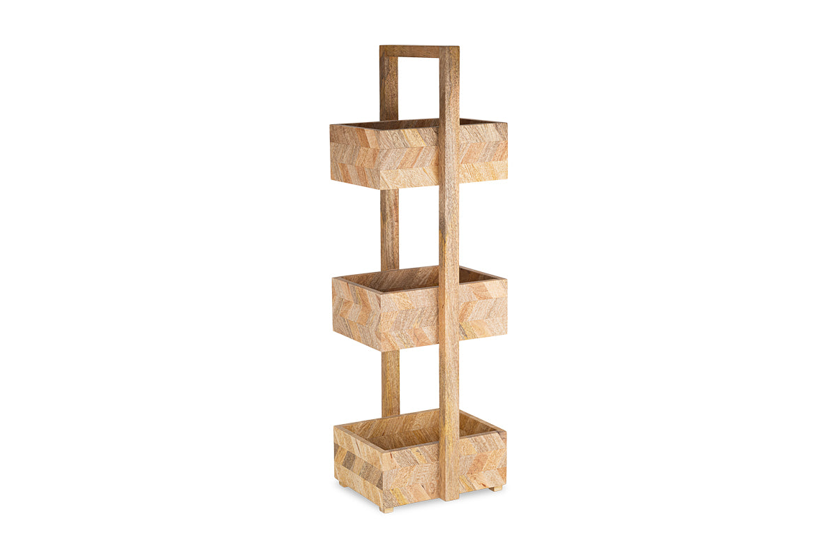 Sukha Mango Wood Storage Caddy - Natural