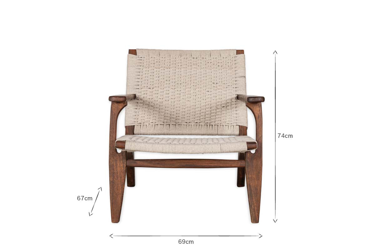 Surat Woven Lounger - Natural