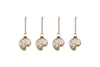 Sachin Shell Baubles - Rustic Gold - (Set of 4)-nkuku