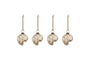 Sachin Shell Baubles - Rustic Gold - (Set of 4)-nkuku