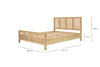 Saharsa Cane & Mango Wood Bed - Super King-nkuku