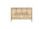 Saharsa Cane & Mango Wood Bed - Super King-nkuku