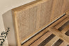 Saharsa Cane & Mango Wood Bed - Super King-nkuku