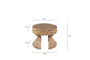 Salman Wooden Decorative Stool - Natural- nkuku