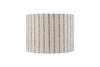 Sanja Cotton Stripe Lampshade - Off White & Grey-nkuku