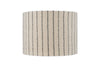 Sanja Cotton Stripe Lampshade - Off White & Grey-nkuku