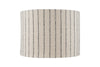 Sanja Cotton Stripe Lampshade - Off White & Grey-nkuku