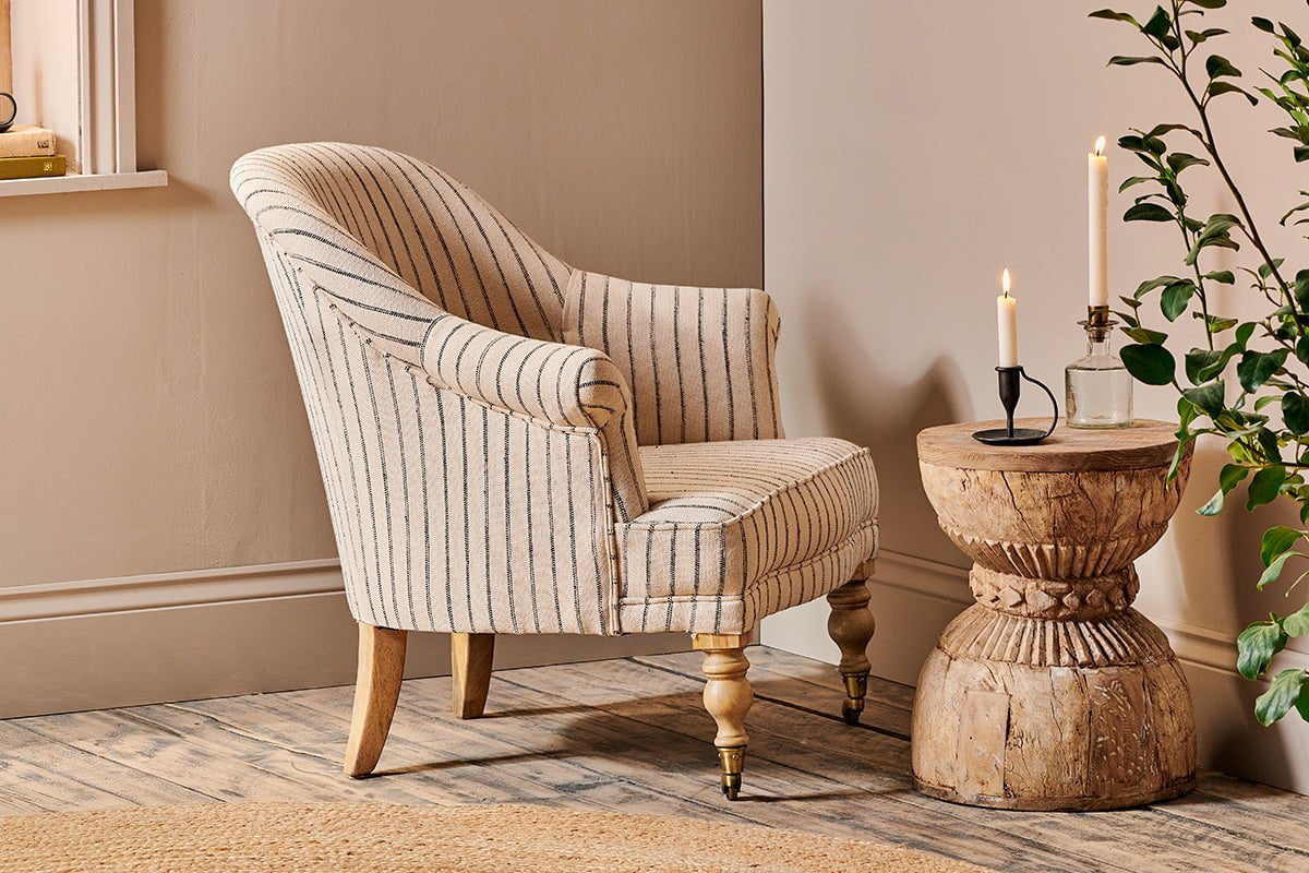 Sanja Stripe Armchair- nkuku