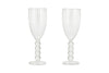 Santosa Champagne Flute - Clear (Set of 2)-nkuku