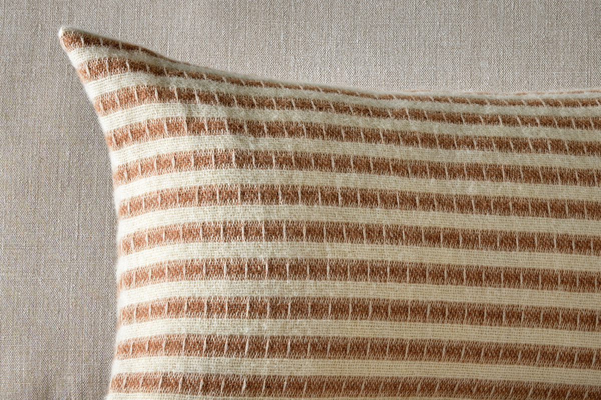 Sanval Wool Cushion Cover - Rust-nkuku