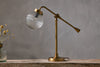 Sengol Recycled Glass Desk Lamp - Antique Brass-nkuku