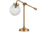 Sengol Recycled Glass Desk Lamp - Antique Brass-nkuku