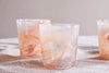 Shirali Marble Swirl Tumbler - Apricot (Set of 4)-nkuku