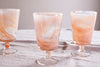 Shirali Marble Swirl Wine Glass - Apricot - (Set of 4)-nkuku