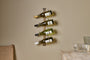 Shray Iron Wine Rack - Antique Brass