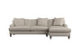 Deni Large Right Hand Chaise Sofa - Brera Linen Natural